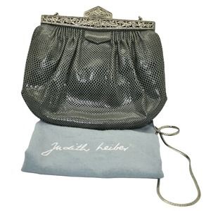 JUDITH LEIBER SWAROVSKI CRYSTAL Snake Skin BAG CLUTCH